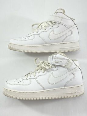 Nike Air Force 1 Mid ‘07 CW2289-111 White Leather Men’s 11 Retro Sneakers